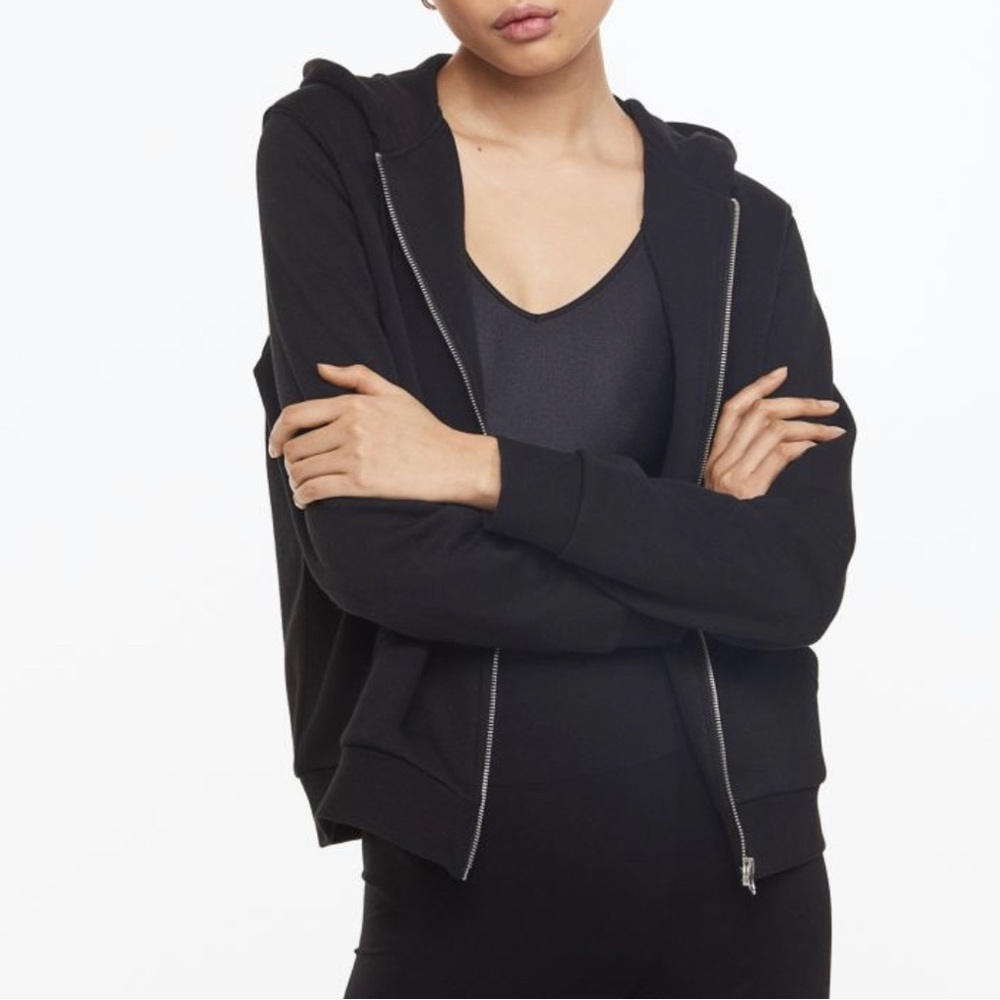black zip up